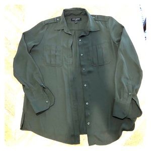 Banana Republic Olive Button Up - Size XS